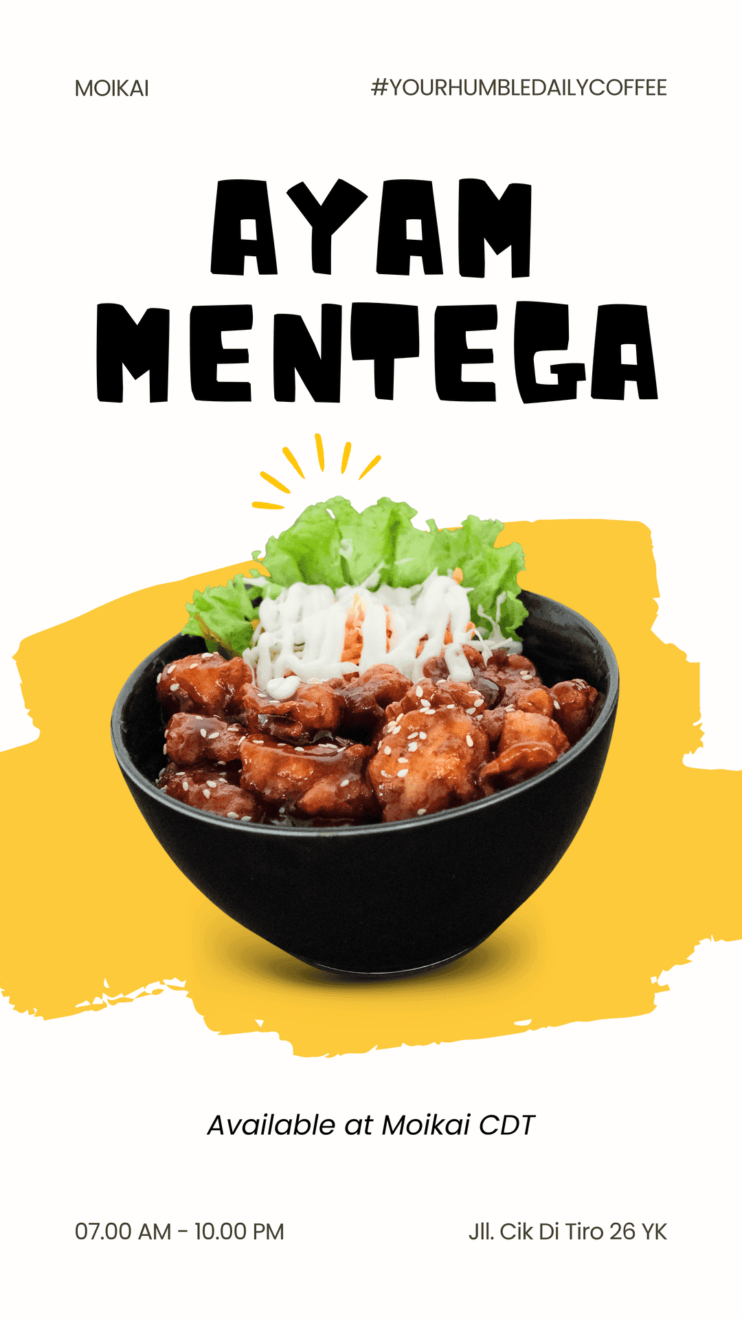 Ayam Mentega Rice Bowl - Delicious Butter Chicken. Available at Moikai CDT